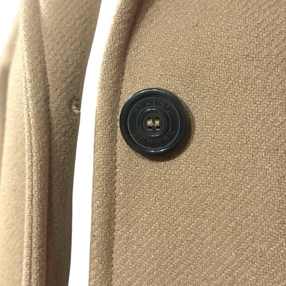 Marc Jacobs Womens XS Longline Wool Peacoat Natural Tan Minimalist Closet Staple - Picture 8 of 16